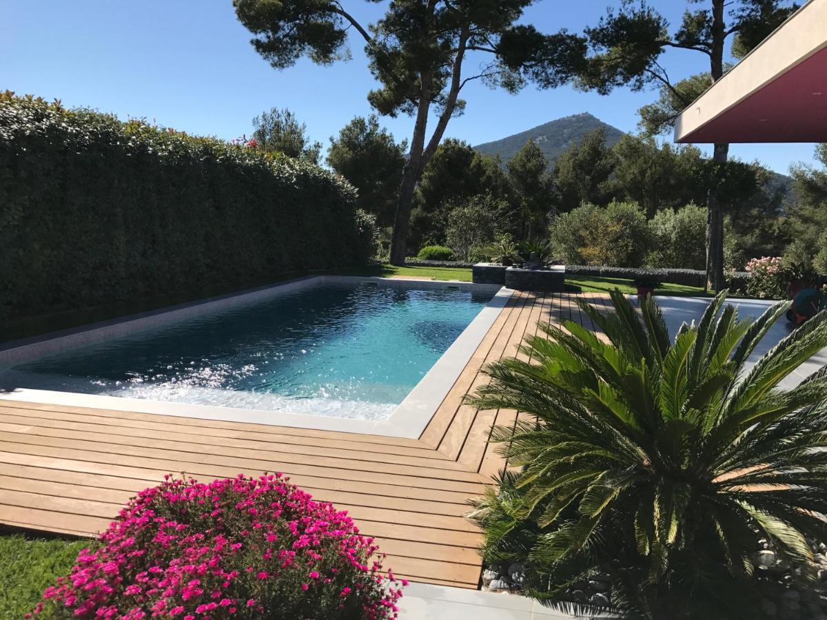 Chambre Luxe Dans Villa De Standing Avec Piscine, Acces Discret Et Independant, Terrasse Arboree Et Parking Prive La Valette-du-Var Eksteriør billede